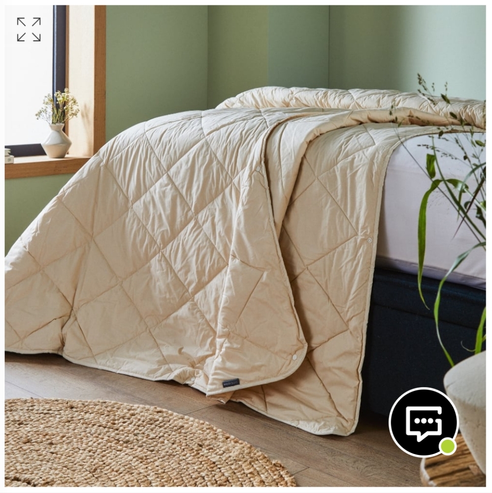 Woolroom Deluxe Washable Wool Comforter- Medium Size King